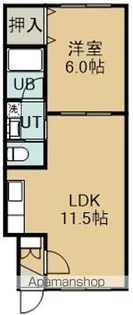 ピュアパレス【3階】の間取り